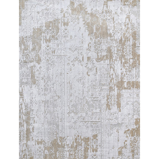 HANDLOOMED JACQUARD TCJ01 SILVER / BEIGE