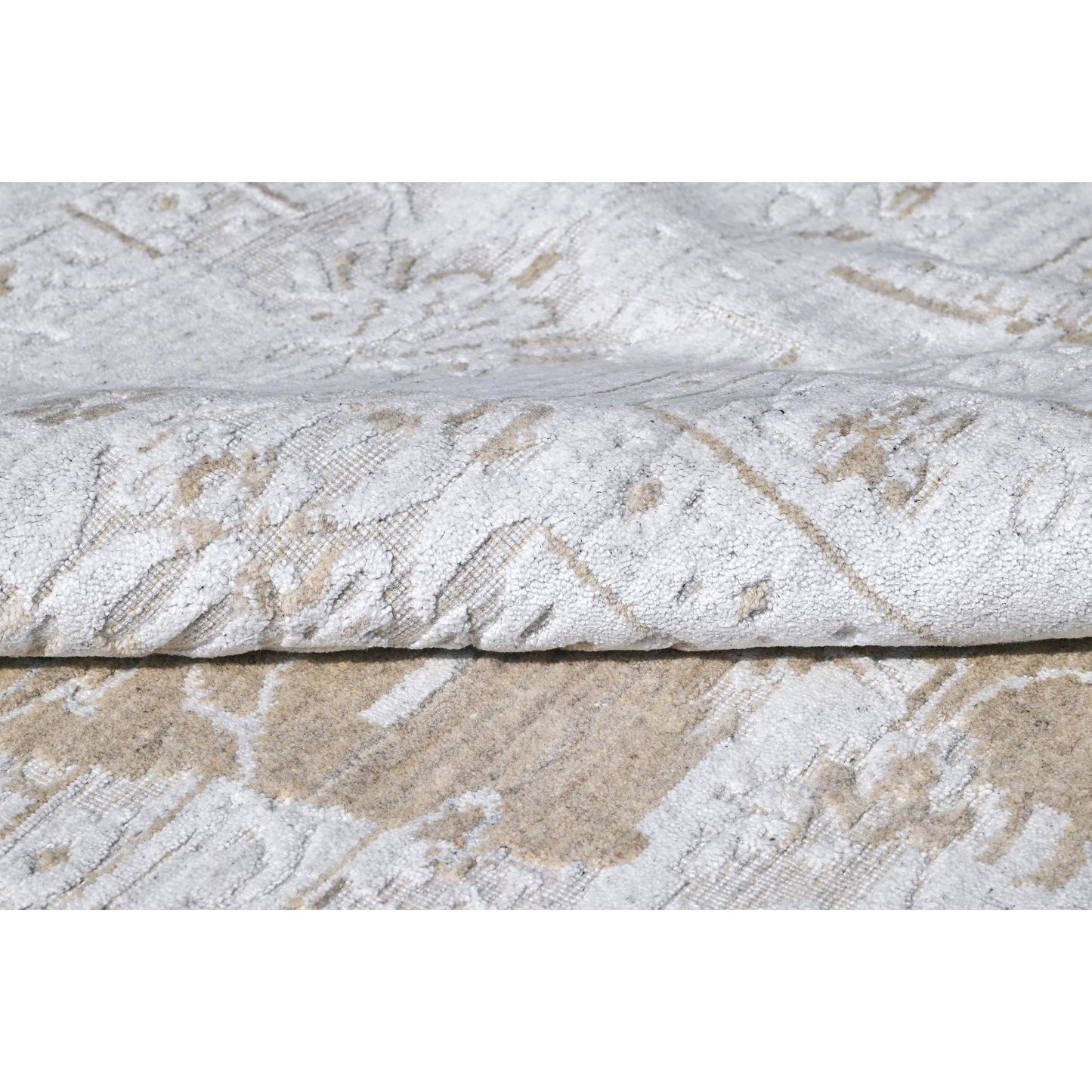 HANDLOOMED JACQUARD TCJ01 SILVER / BEIGE