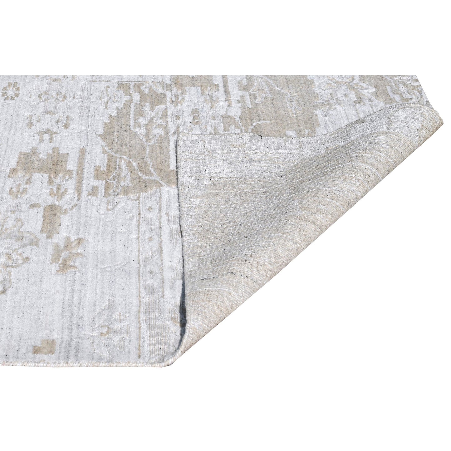 HANDLOOMED JACQUARD TCJ01 SILVER / BEIGE