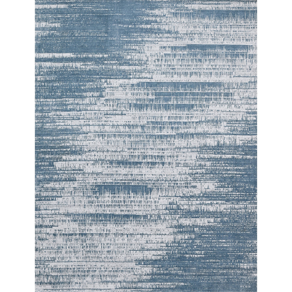 HANDLOOMED JACQUARD TJC03 SILVER / BLUE