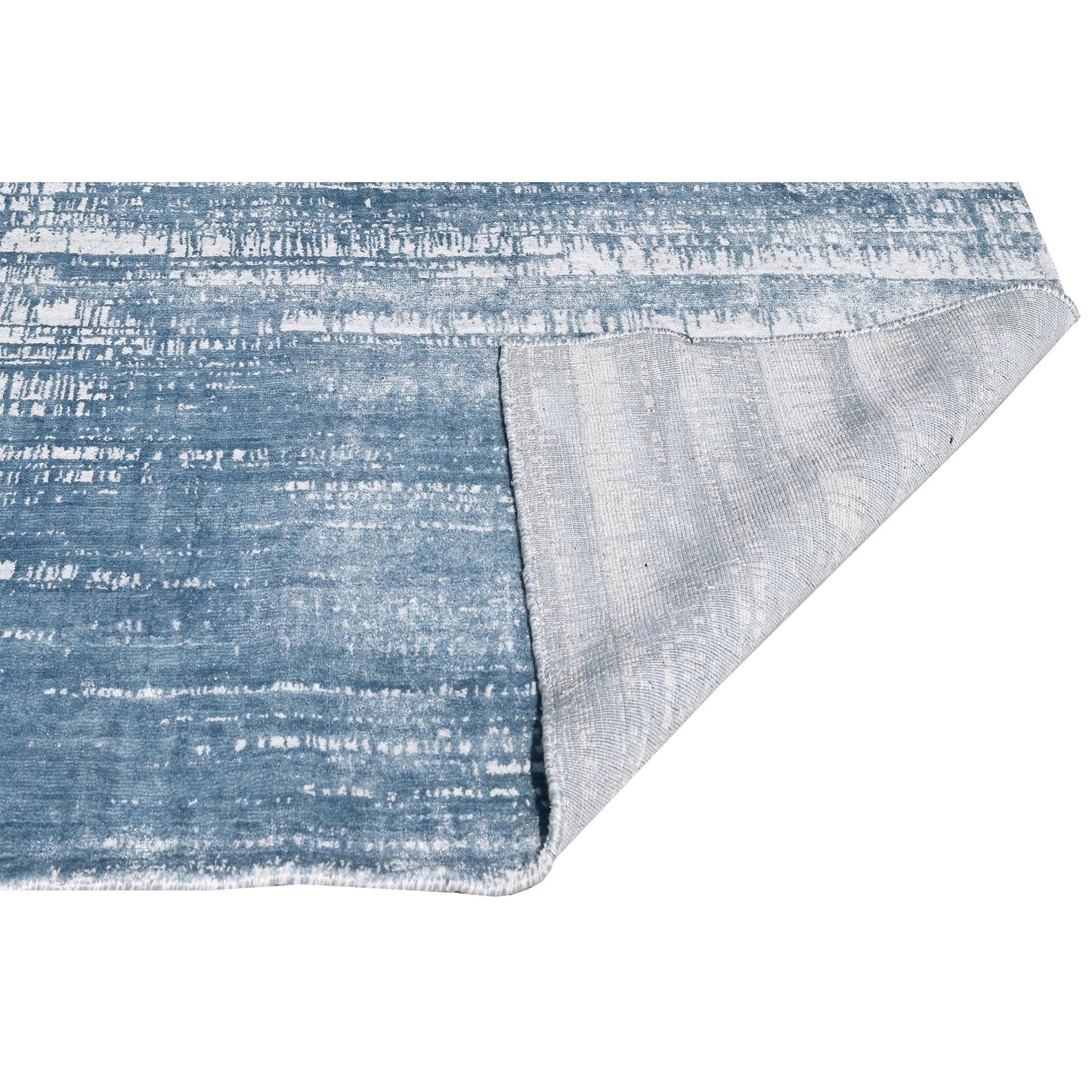 HANDLOOMED JACQUARD TJC03 SILVER / BLUE