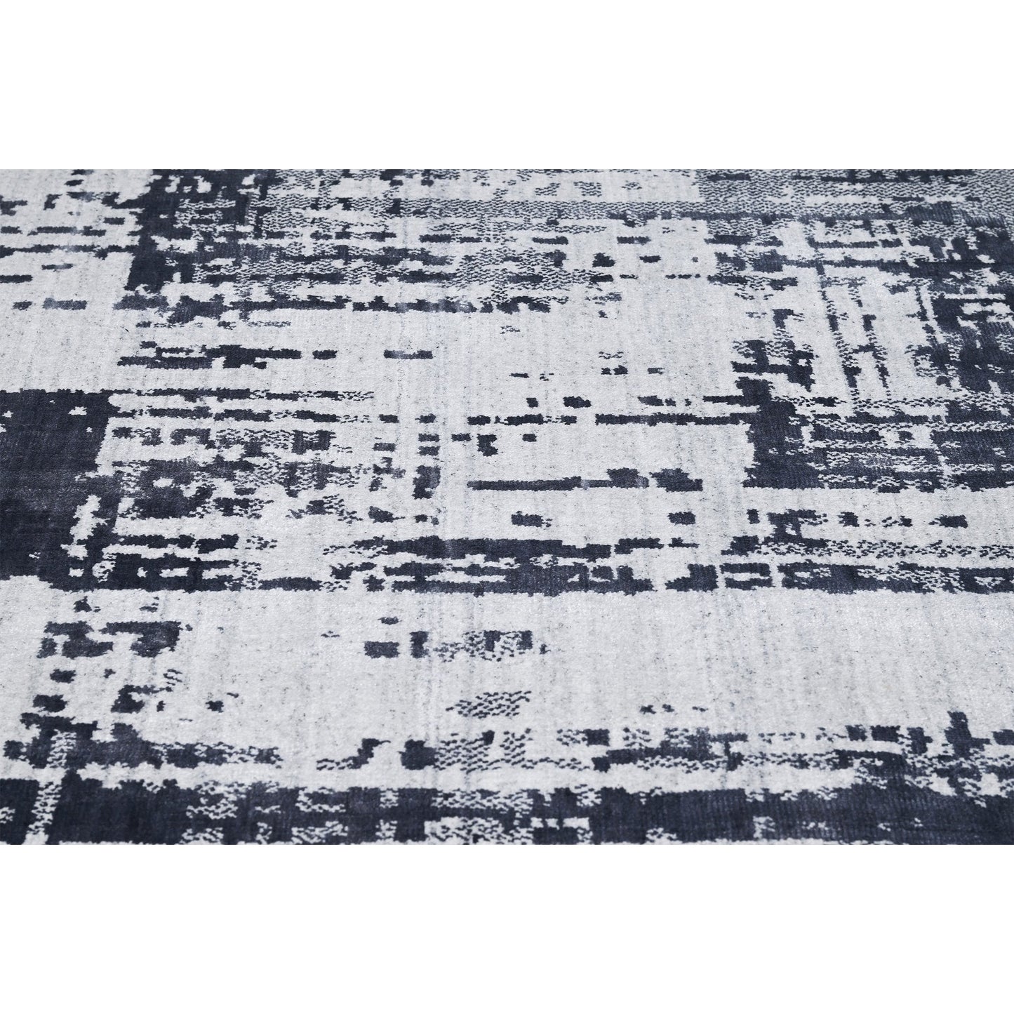 HANDLOOMED JACQUARD TCJ07 GREY / IVORY