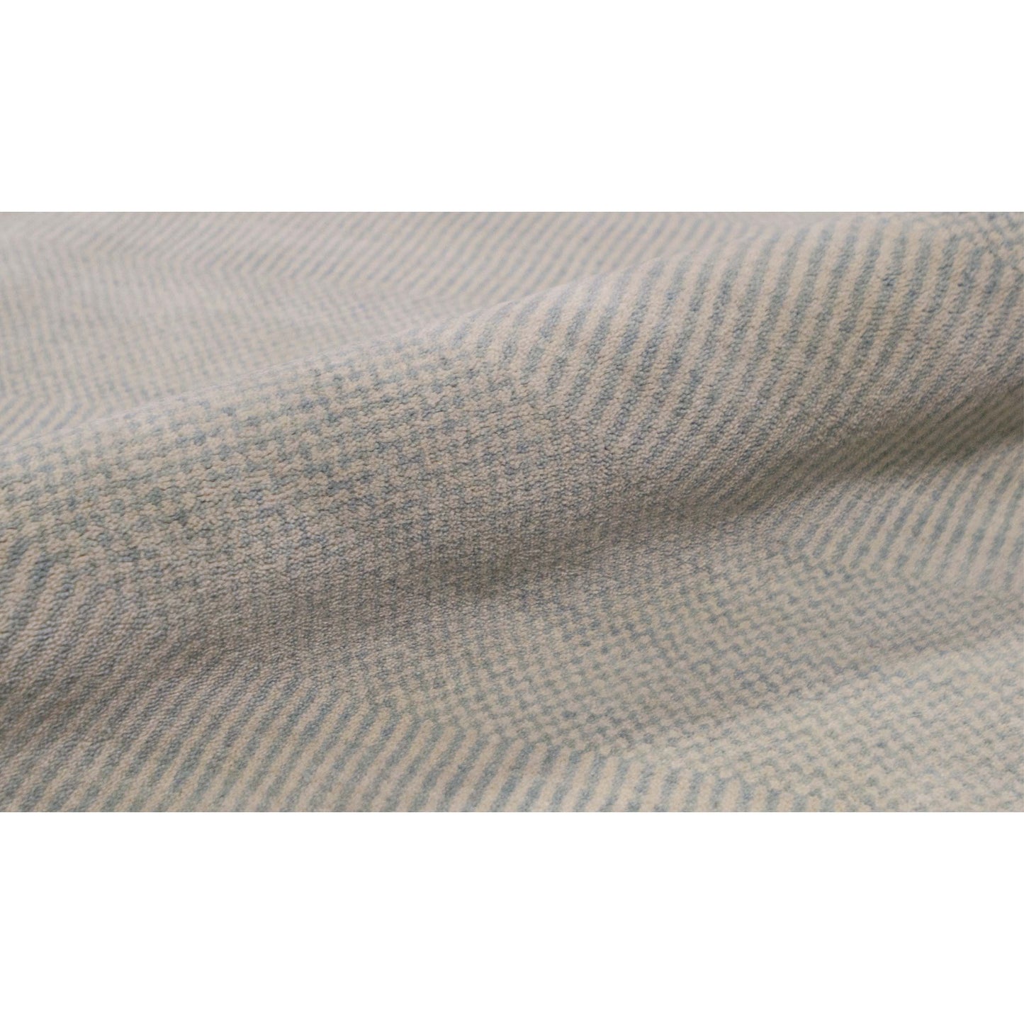 HANDLOOMED WOOL DMART DAMASK ART AQUA