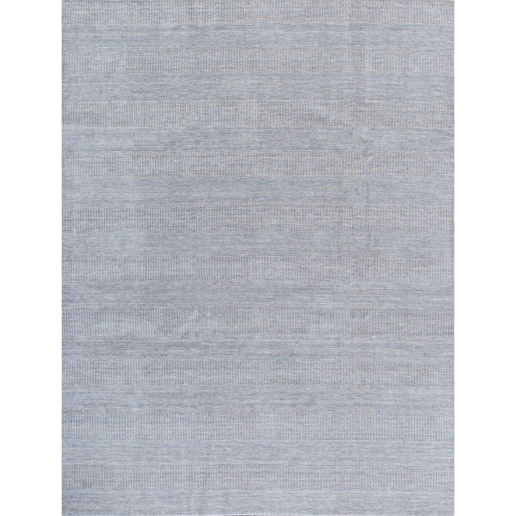 HANDLOOMED WOOL DMART DAMASK ART BLUE