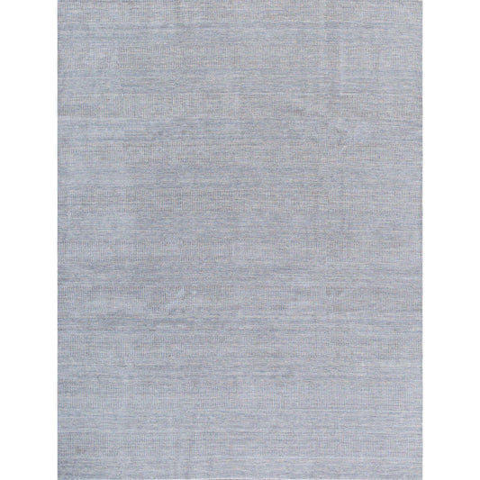 HANDLOOMED WOOL DMART DAMASK ART BLUE