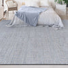 HANDLOOMED WOOL DMART DAMASK ART BLUE