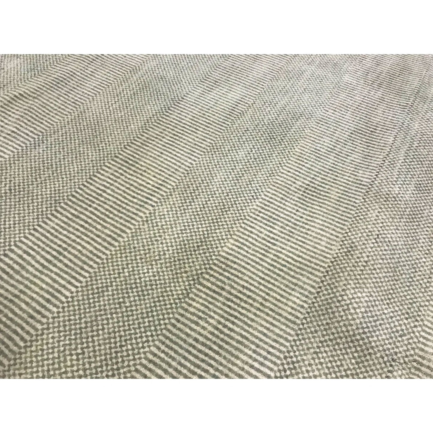 HANDLOOMED WOOL DMART DAMASK ART GREEN