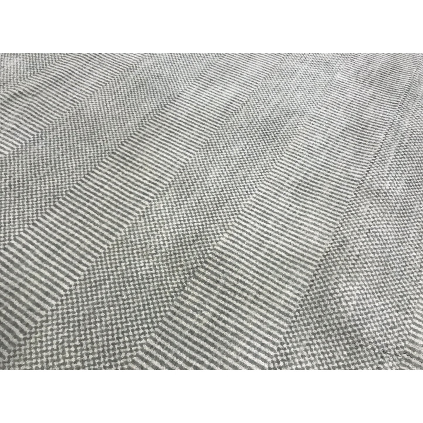 HANDLOOMED WOOL DMART DAMASK ART LIGHT GREY