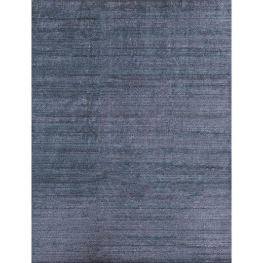 HANDLOOMED WOOL DMART DAMASK ART NAVY