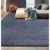 HANDLOOMED WOOL DMART DAMASK ART NAVY