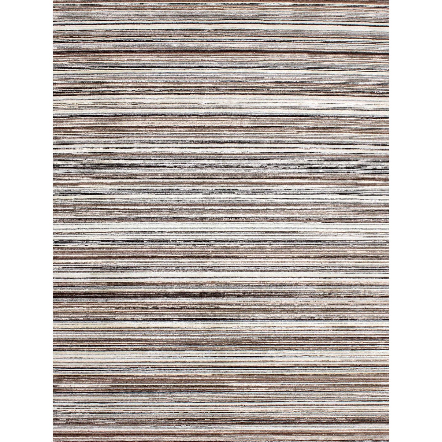 HANDLOOMED WOOL K2882 NATURAL / BROWN