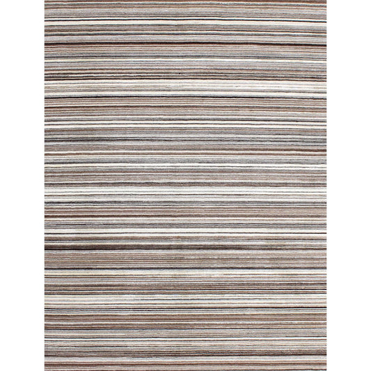 HANDLOOMED WOOL K2882 NATURAL / BROWN