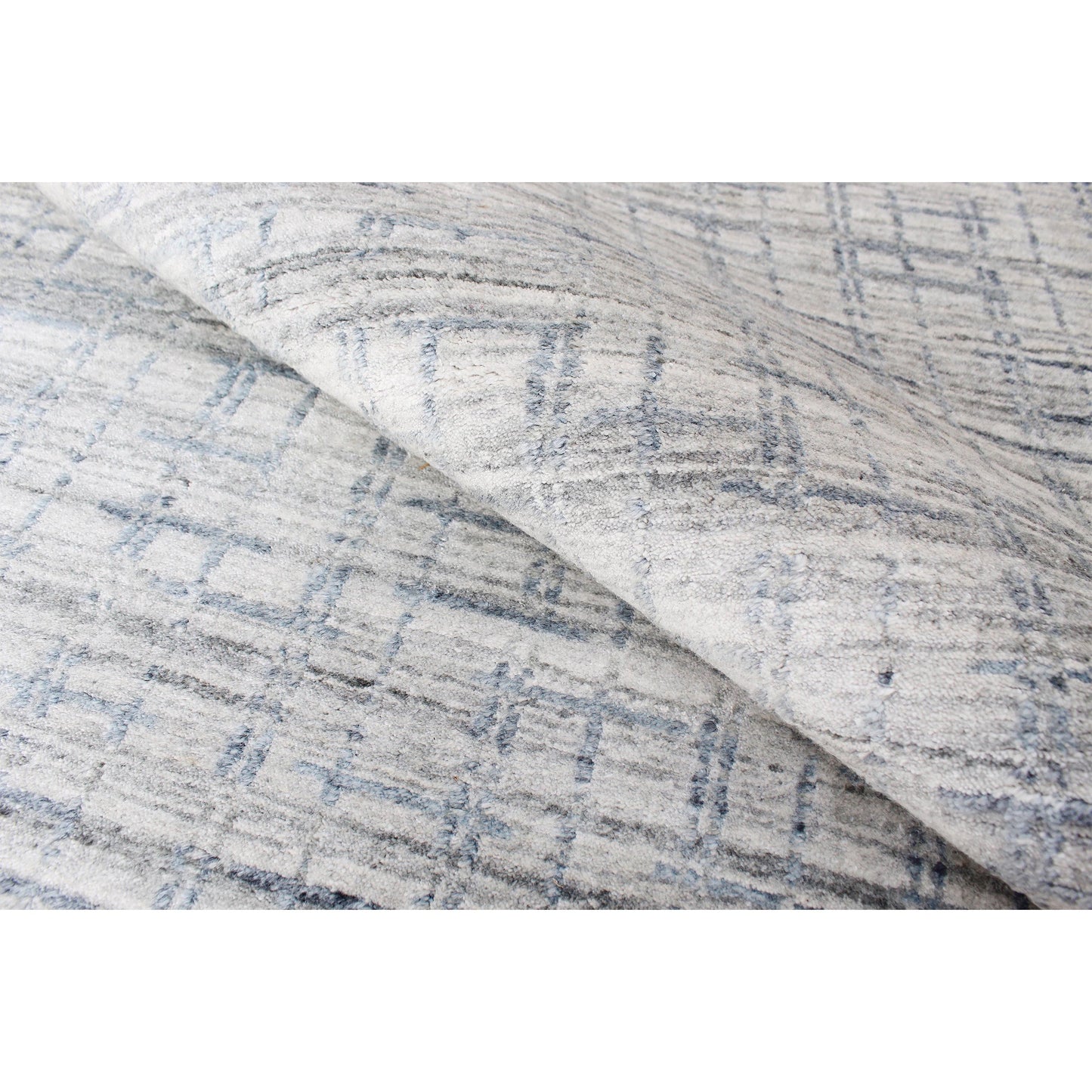 HANDLOOMED 2000 BFE BENSON SILVER / LIGHT BLUE