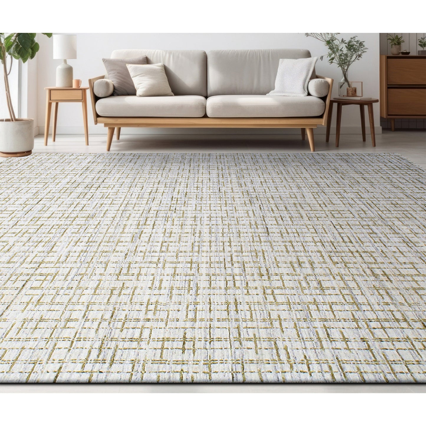 HANDLOOMED 2000 BFE BENSON WHITE / GREEN
