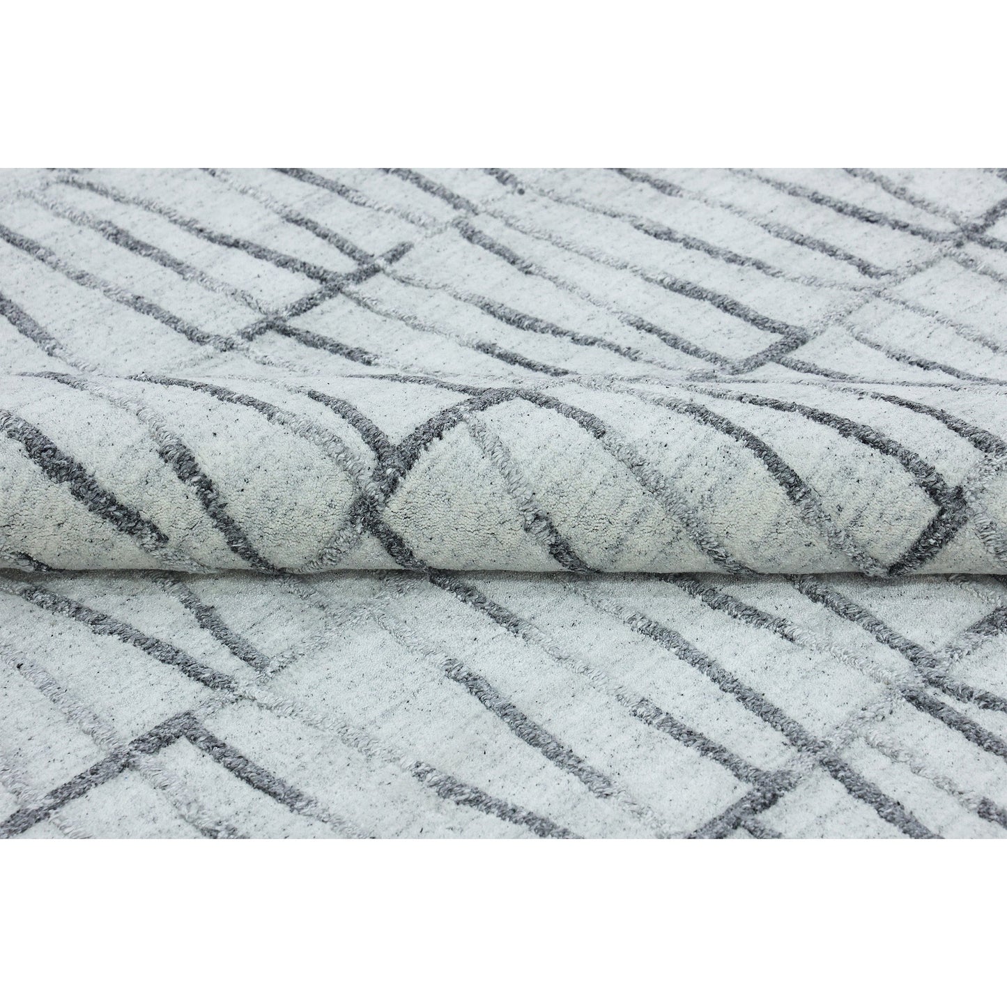 HANDLOOMED 2000 FANCE KACEY SILVER / DARK GREY