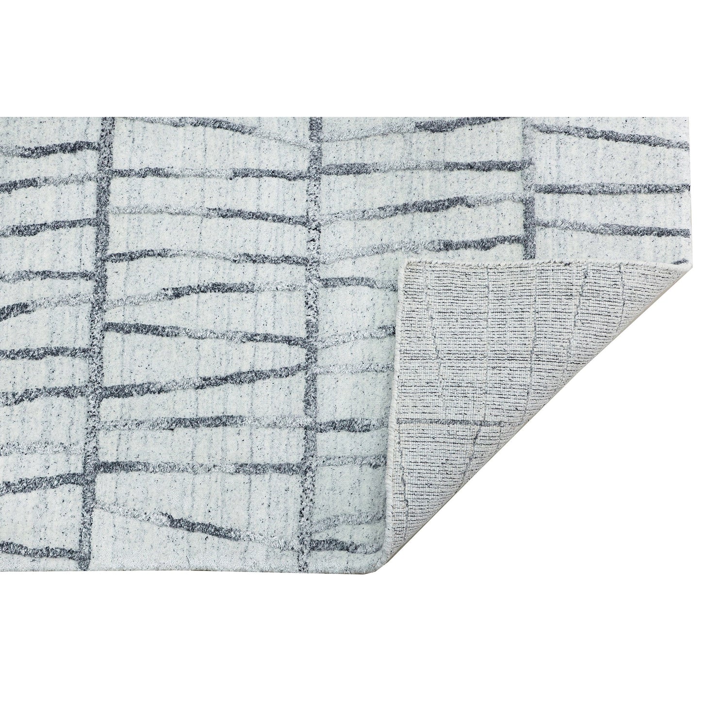 HANDLOOMED 2000 FANCE KACEY SILVER / DARK GREY