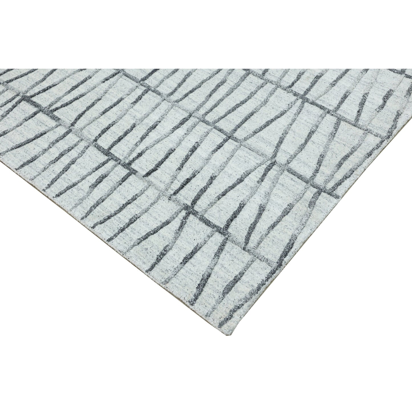 HANDLOOMED 2000 FANCE KACEY SILVER / DARK GREY