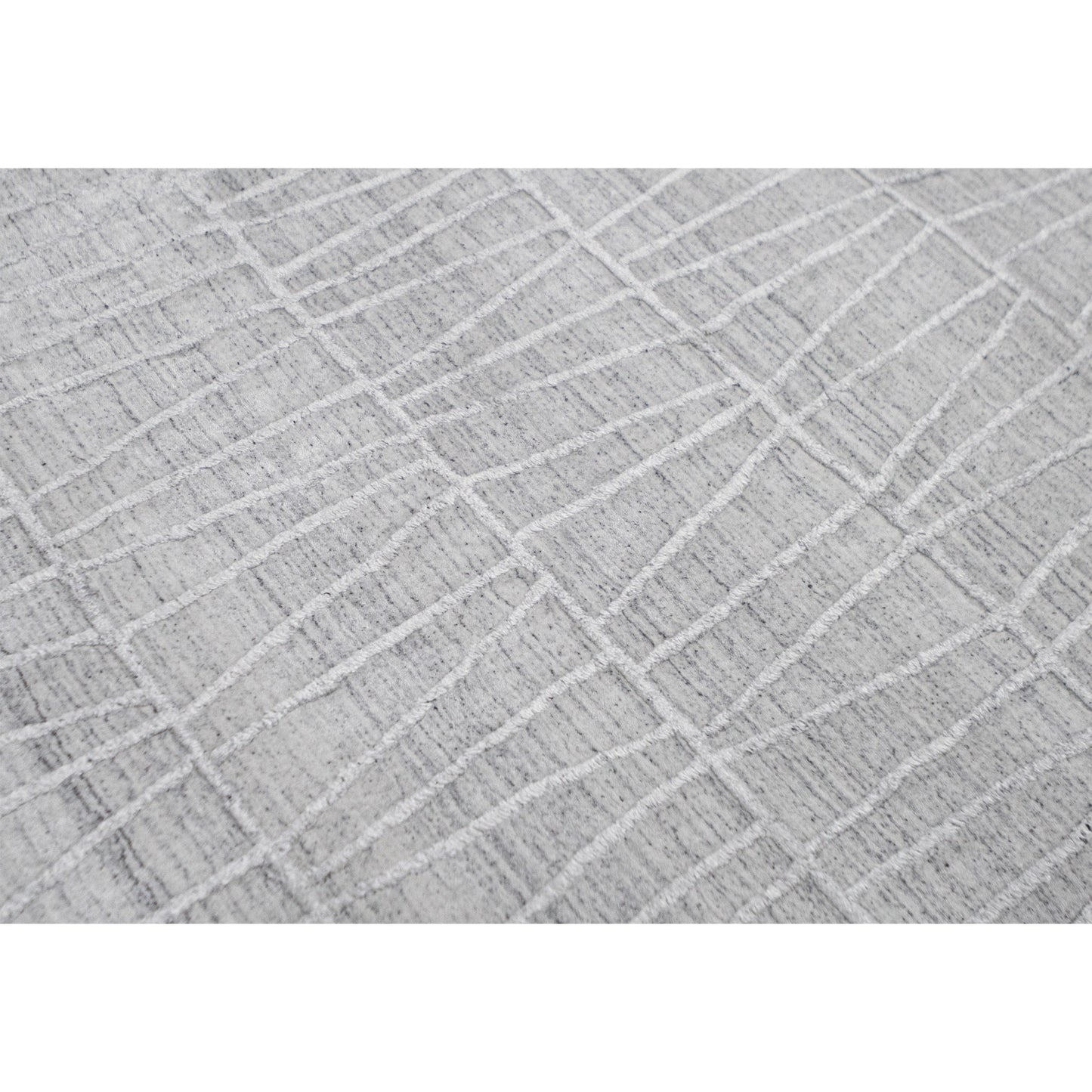 HANDLOOMED 2000 FANCE KACEY SILVER / WHITE