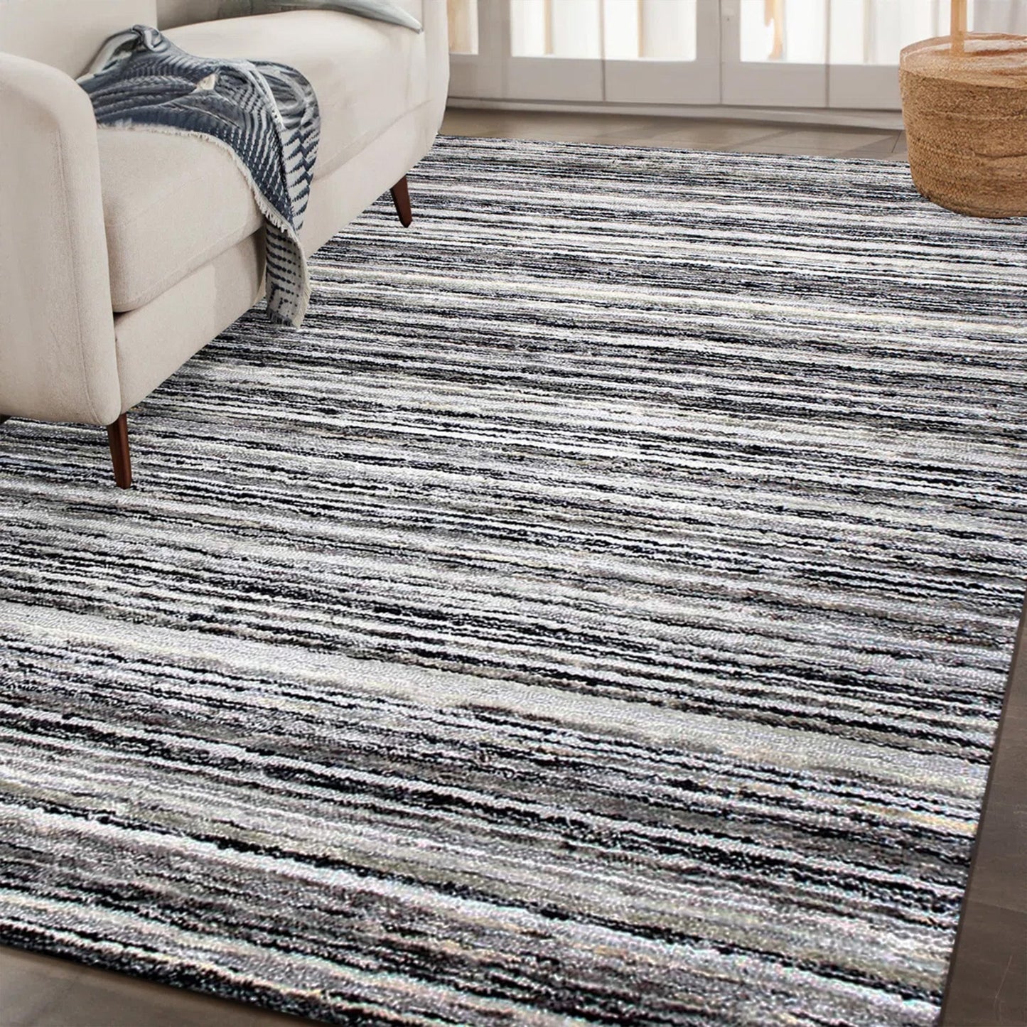 HANDLOOMED 2000 K2883 GREY / CHARCOAL