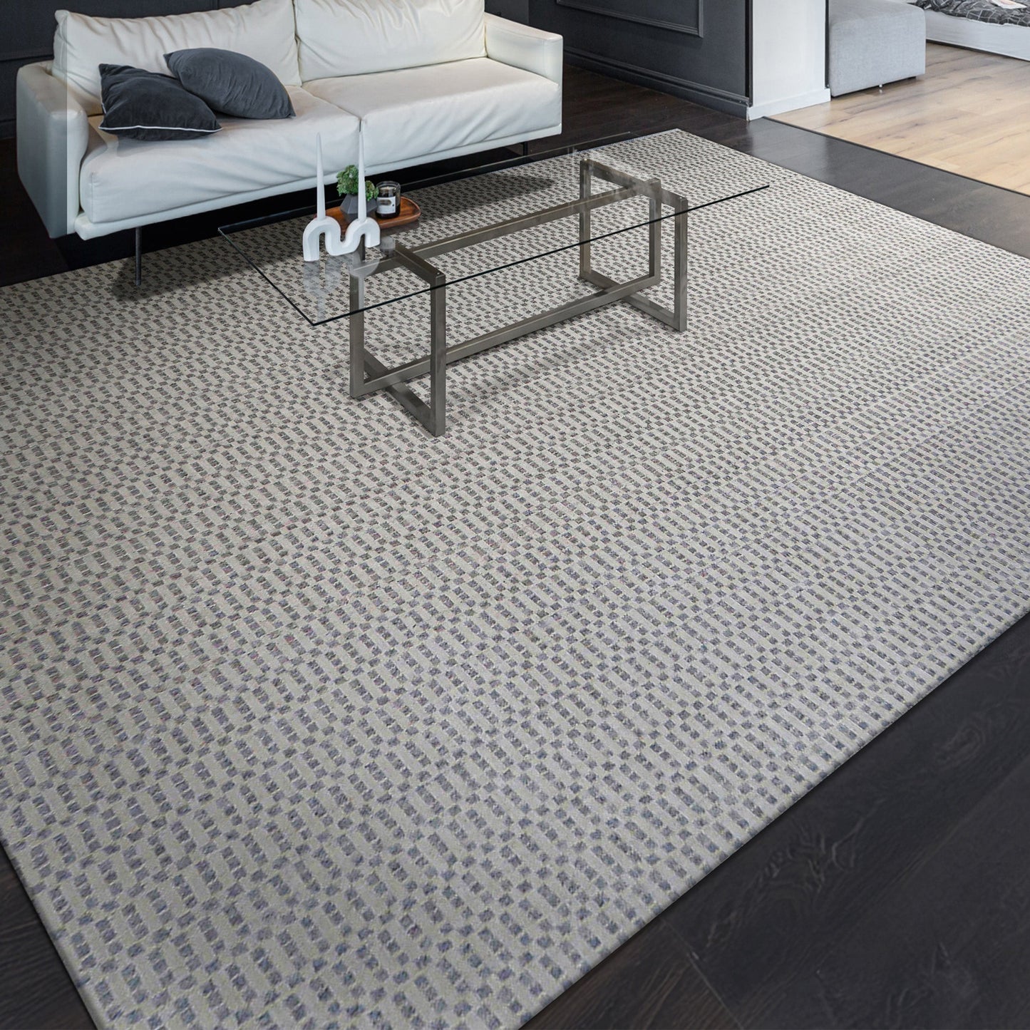 HANDLOOMED 2000 MILO SILVER / GREY