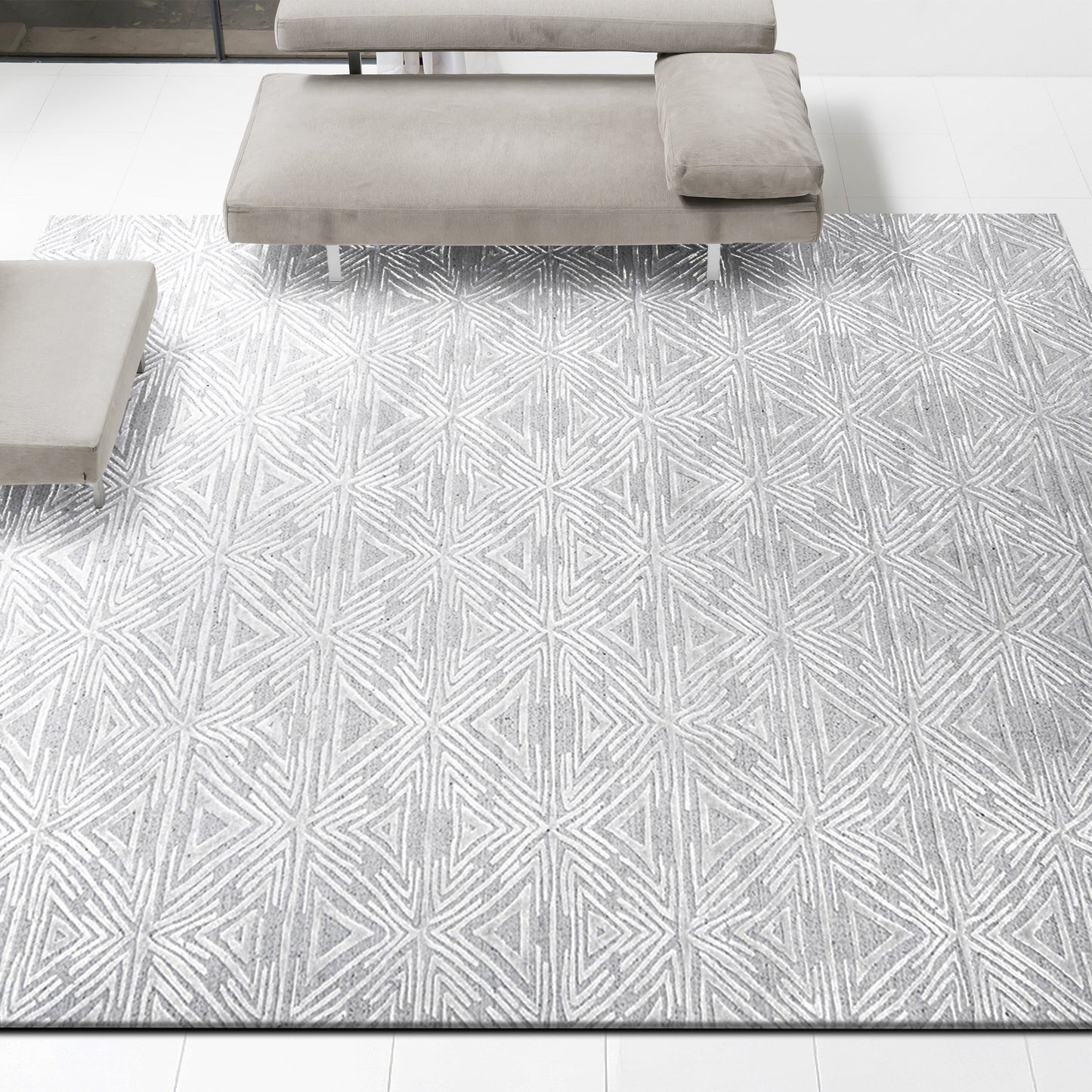 HANDLOOMED 2000 TCM01 WHITE / GREY
