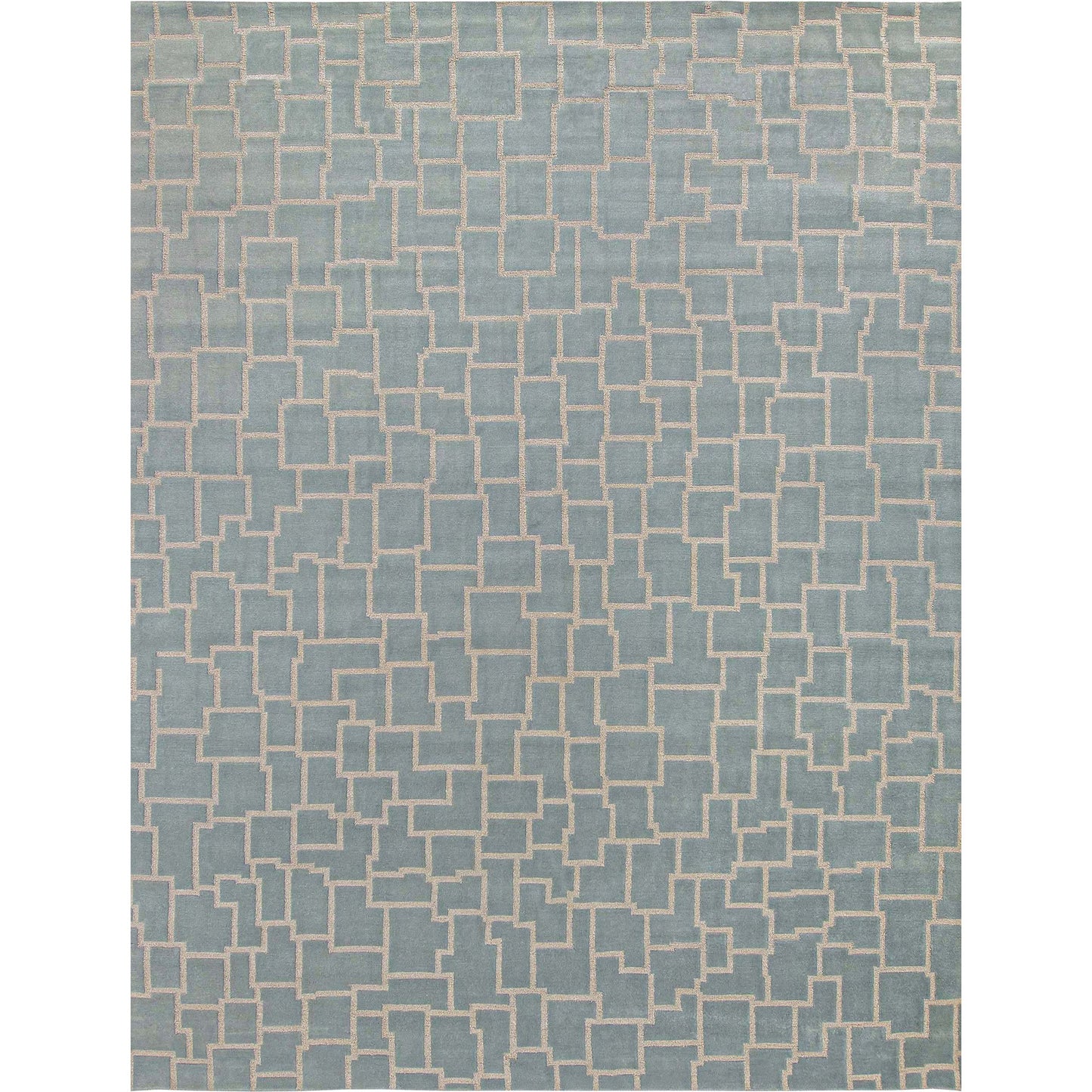 HANDLOOMED 8800 LUSPL LIGHT BLUE / IVORY