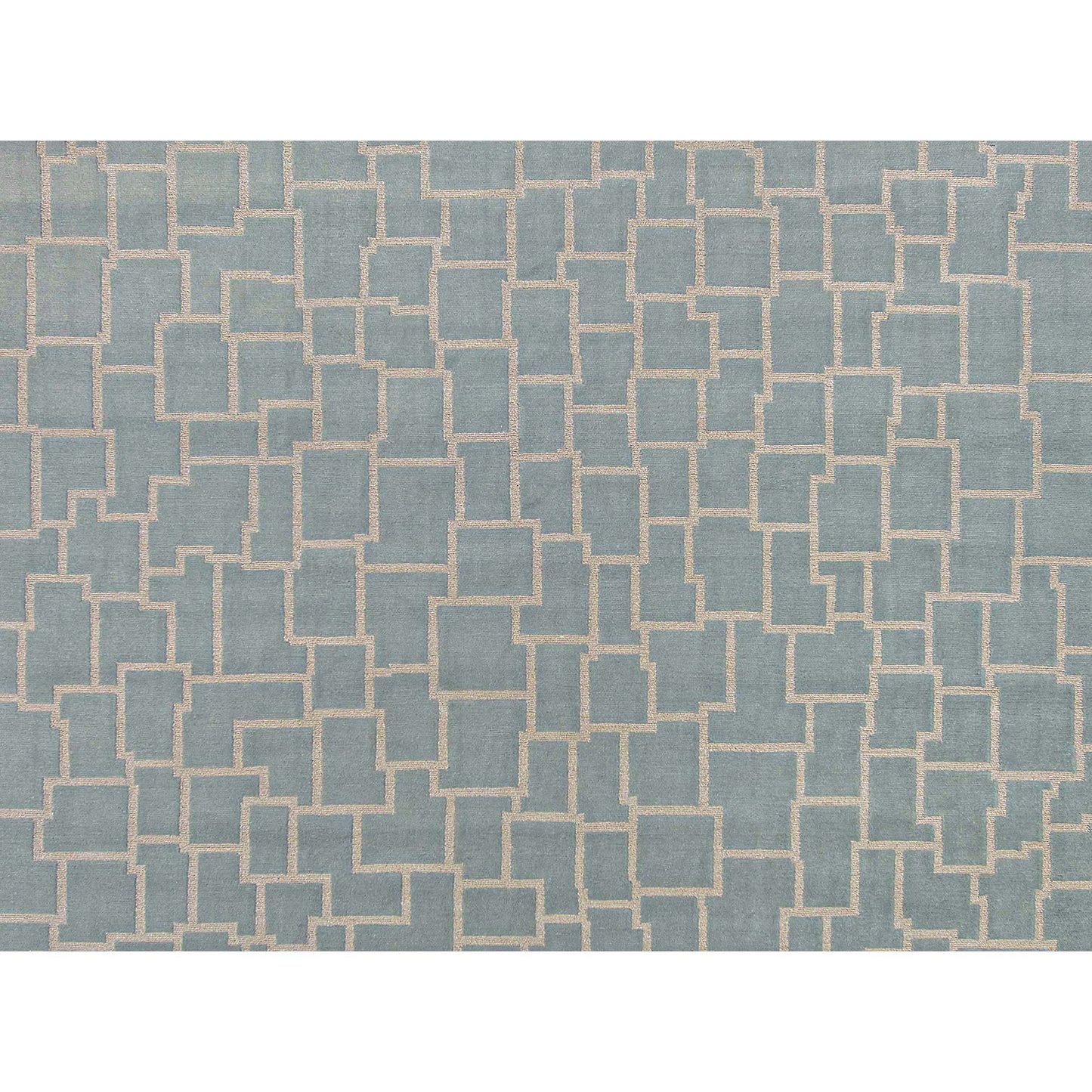 HANDLOOMED 8800 LUSPL LIGHT BLUE / IVORY
