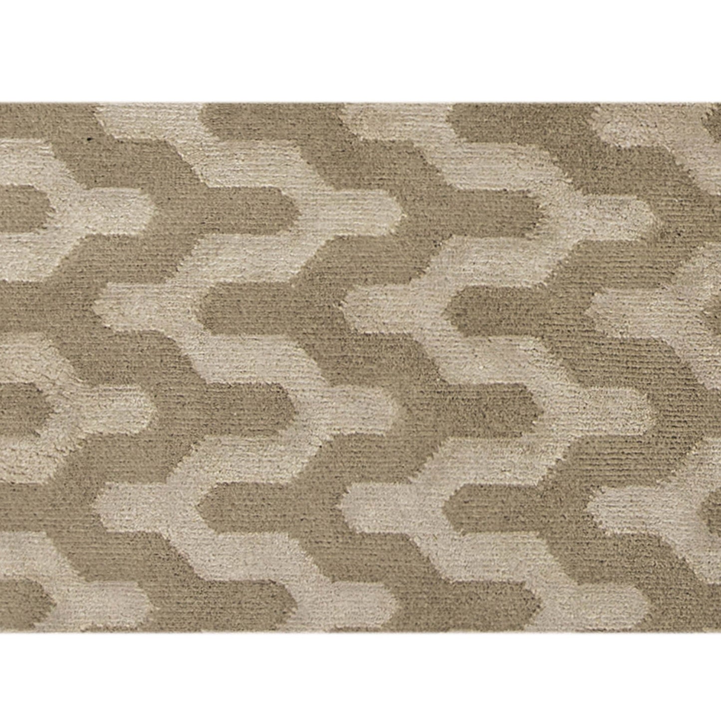 HIMALAYAN ART 2000 LHAJA JAGGED BEIGE / IVORY