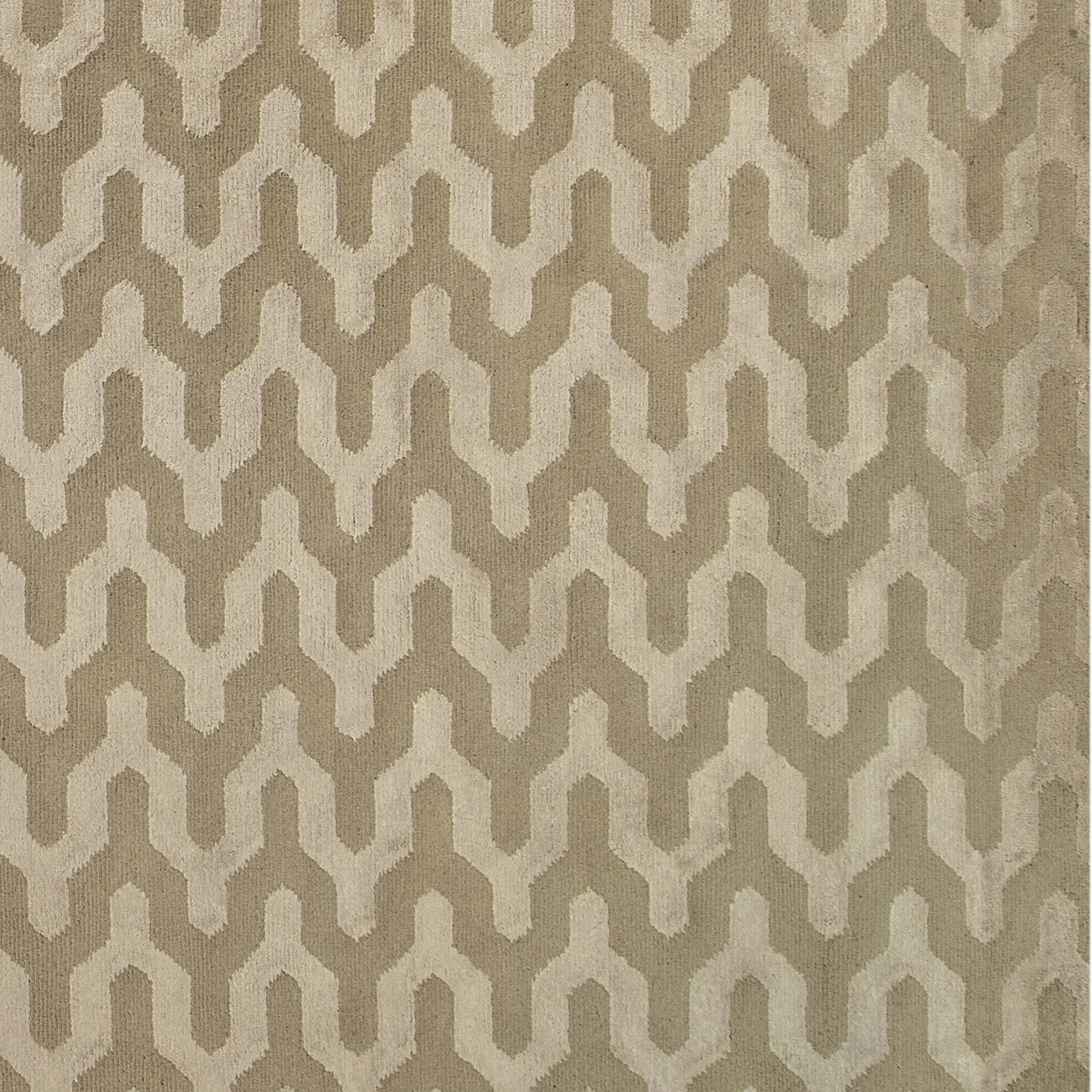 HIMALAYAN ART 2000 LHAJA JAGGED BEIGE / IVORY
