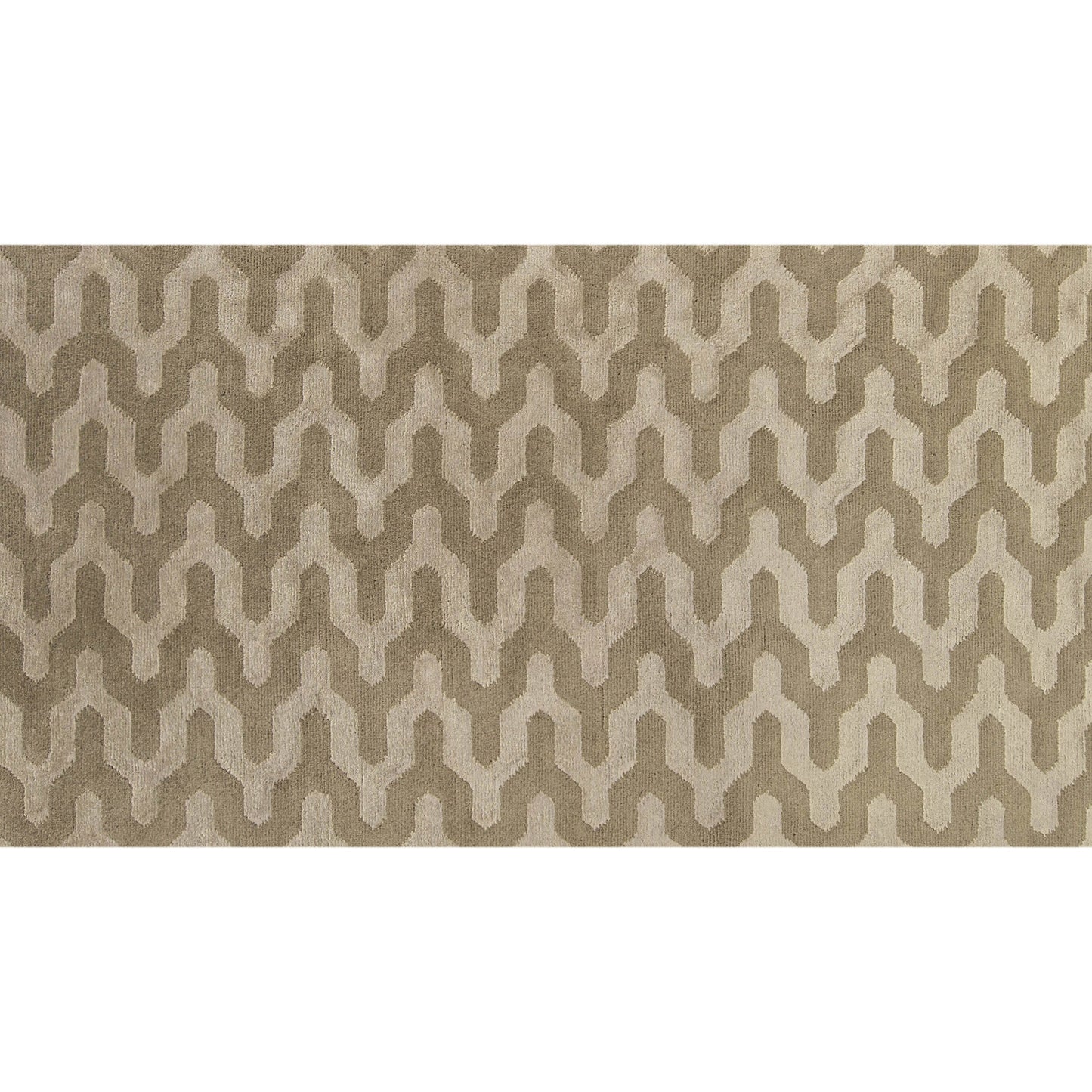 HIMALAYAN ART 2000 LHAJA JAGGED BEIGE / IVORY