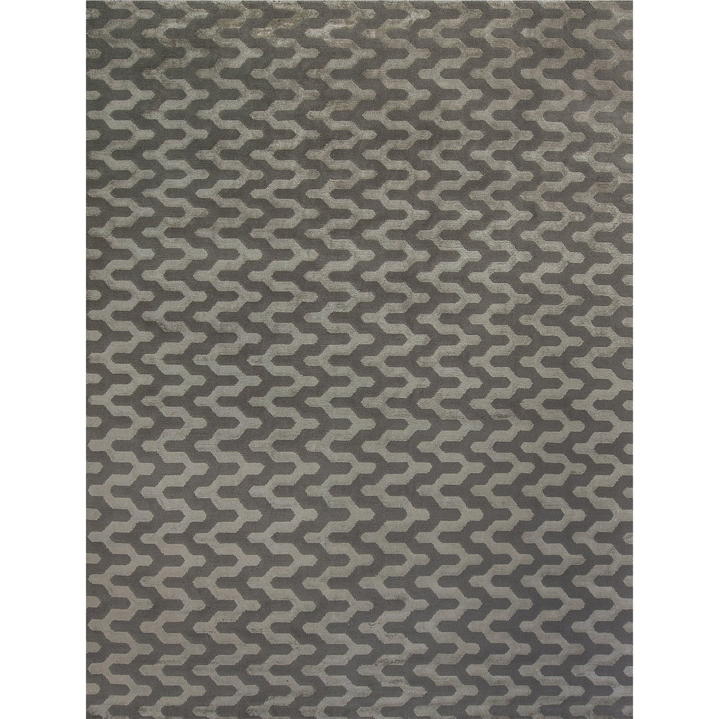HIMALAYAN ART 2000 LHAJA JAGGED GREY / IVORY