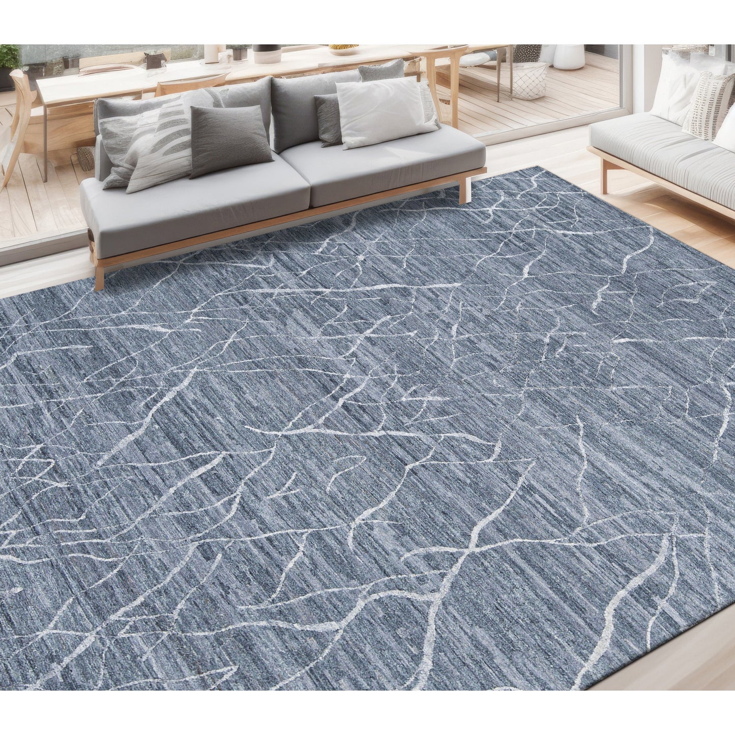 HIMALAYAN ART 3000 B0043 GREY / BLUE