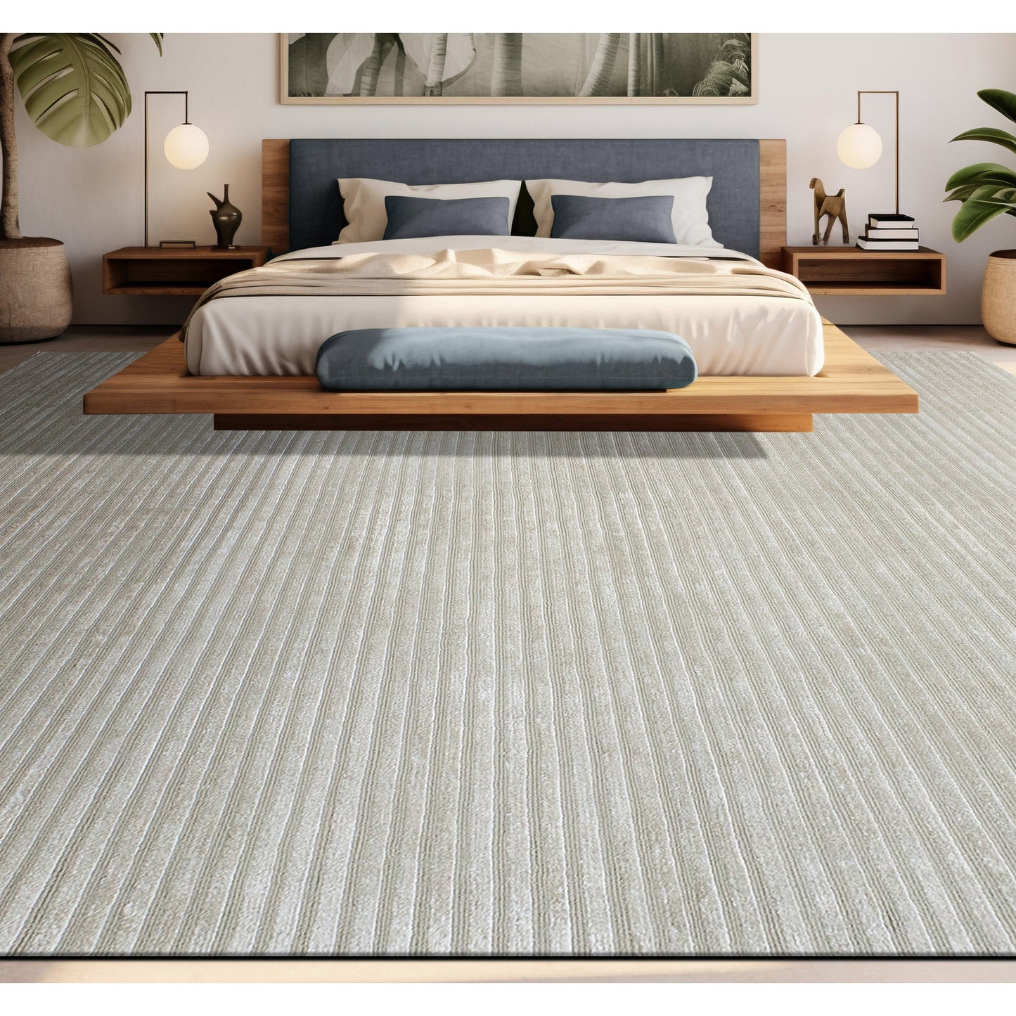 HIMALAYAN ART 3000 FURNV FURROWS BEIGE / GREY