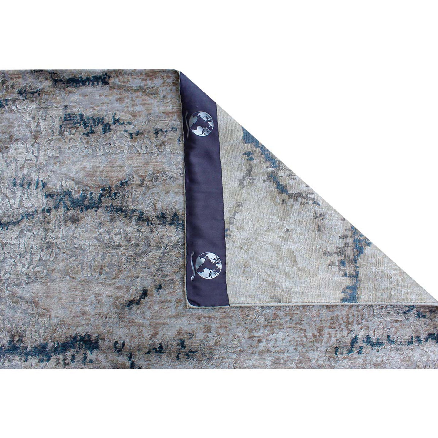 HIMALAYAN ART 5000 BAV03 LIGHT GREY / BLUE 14' X 19'10"