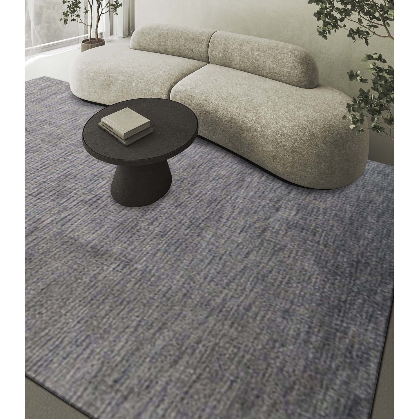 HANDLOOMED HSILK SR452 CHARCOAL