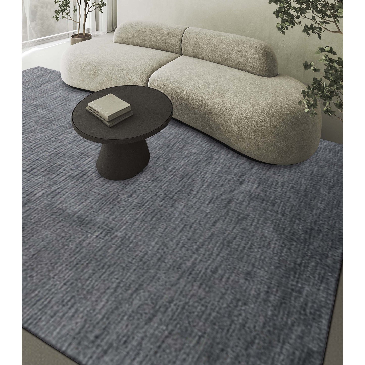 HANDLOOMED HSILK SR460 DARK GREY
