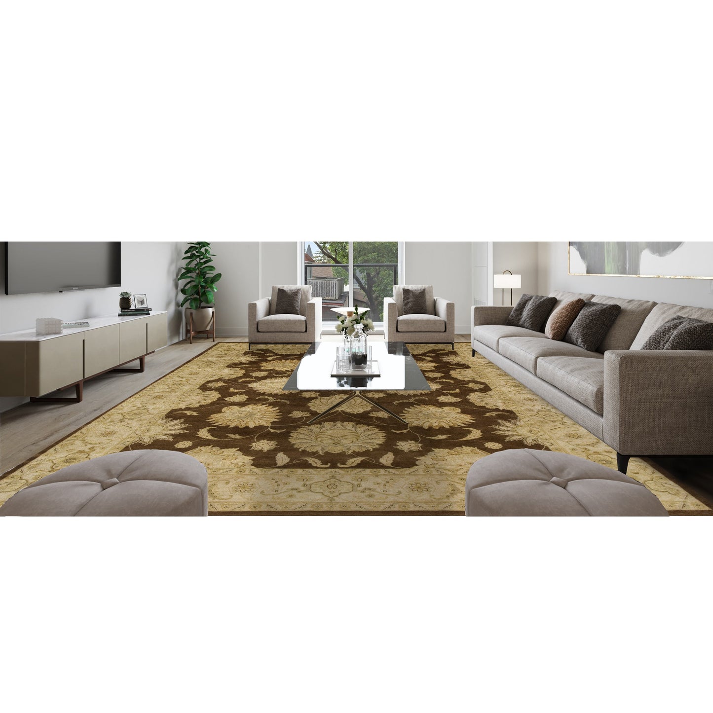 KING AGRAB BROWN / IVORY