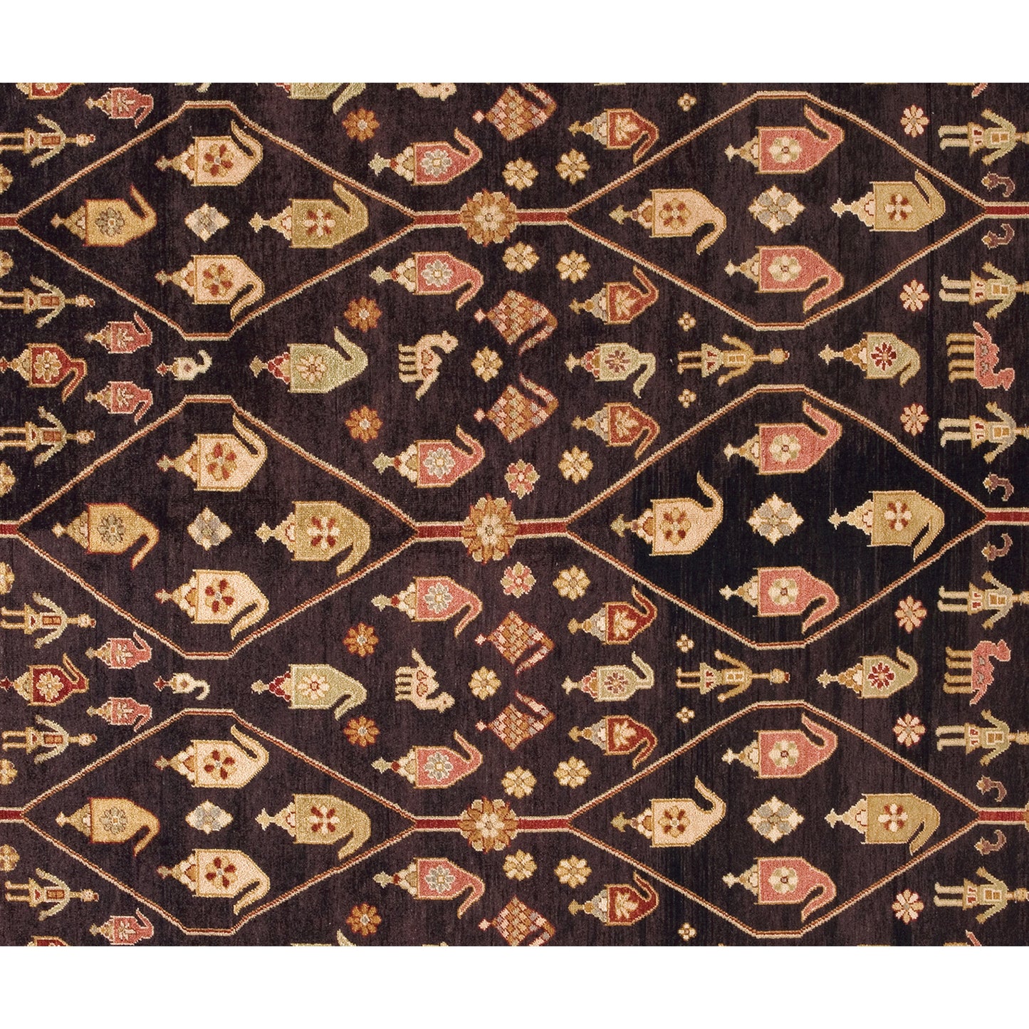 MANCHURIA  KUBAJ BROWN / GOLD 11'11" X 20'5"