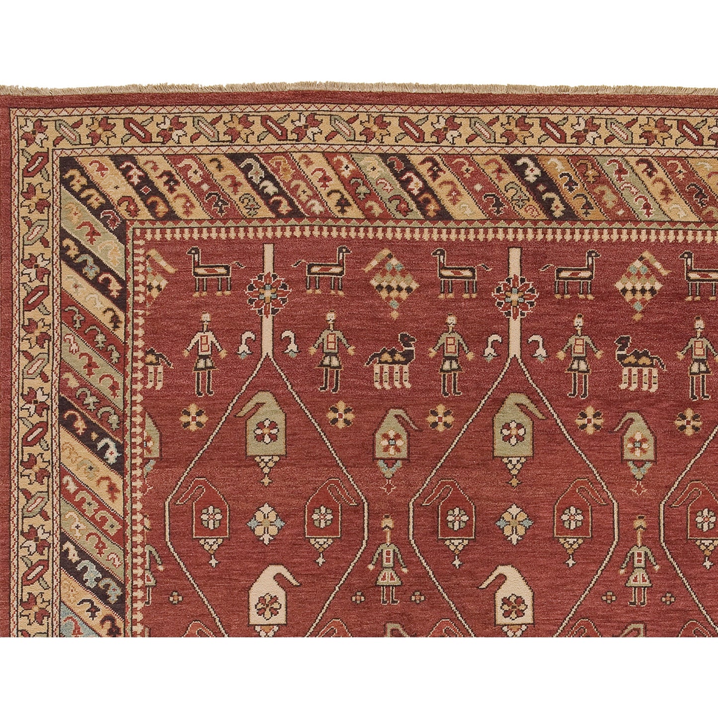 MANCHURIA KUBAJ RED / BROWN 11'11" X 20'1"