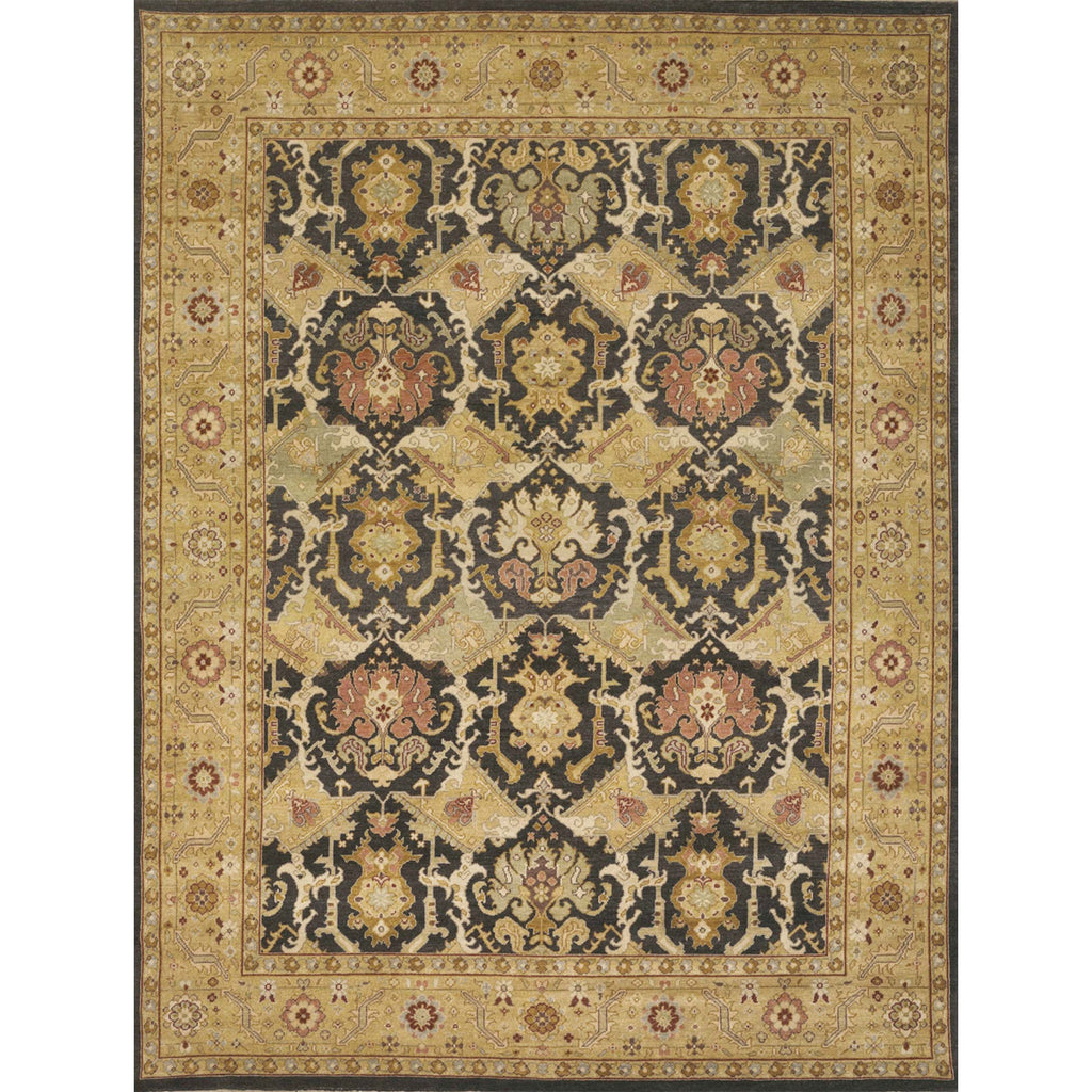 MANCHURIA MAHAJ BROWN / GOLD 12'5" X 24'4"