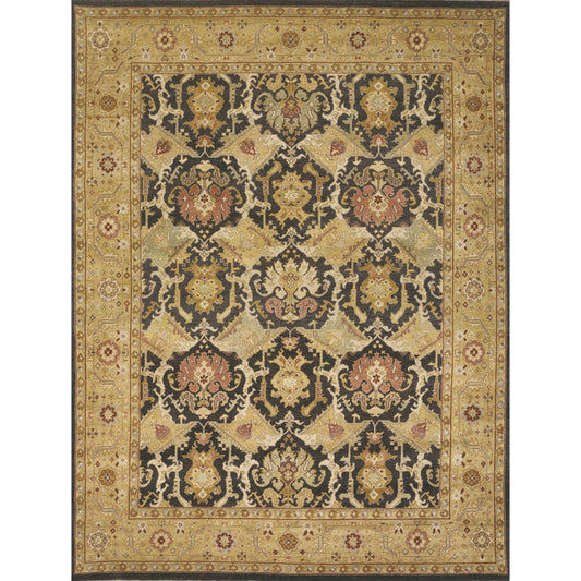MANCHURIA MAHAJ BROWN / GOLD 12'5" X 24'4"