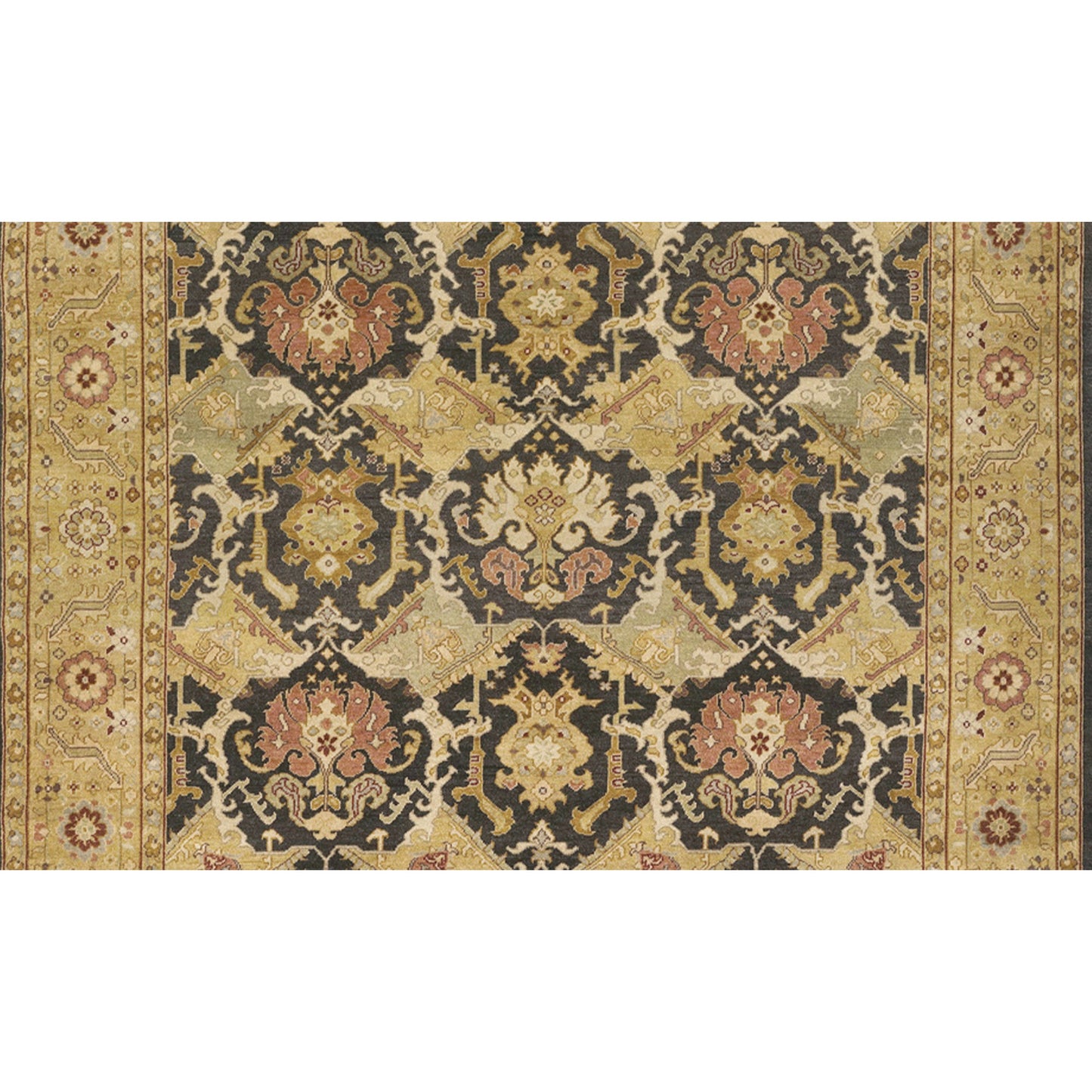 MANCHURIA MAHAJ BROWN / GOLD 13'5" X 28'7"