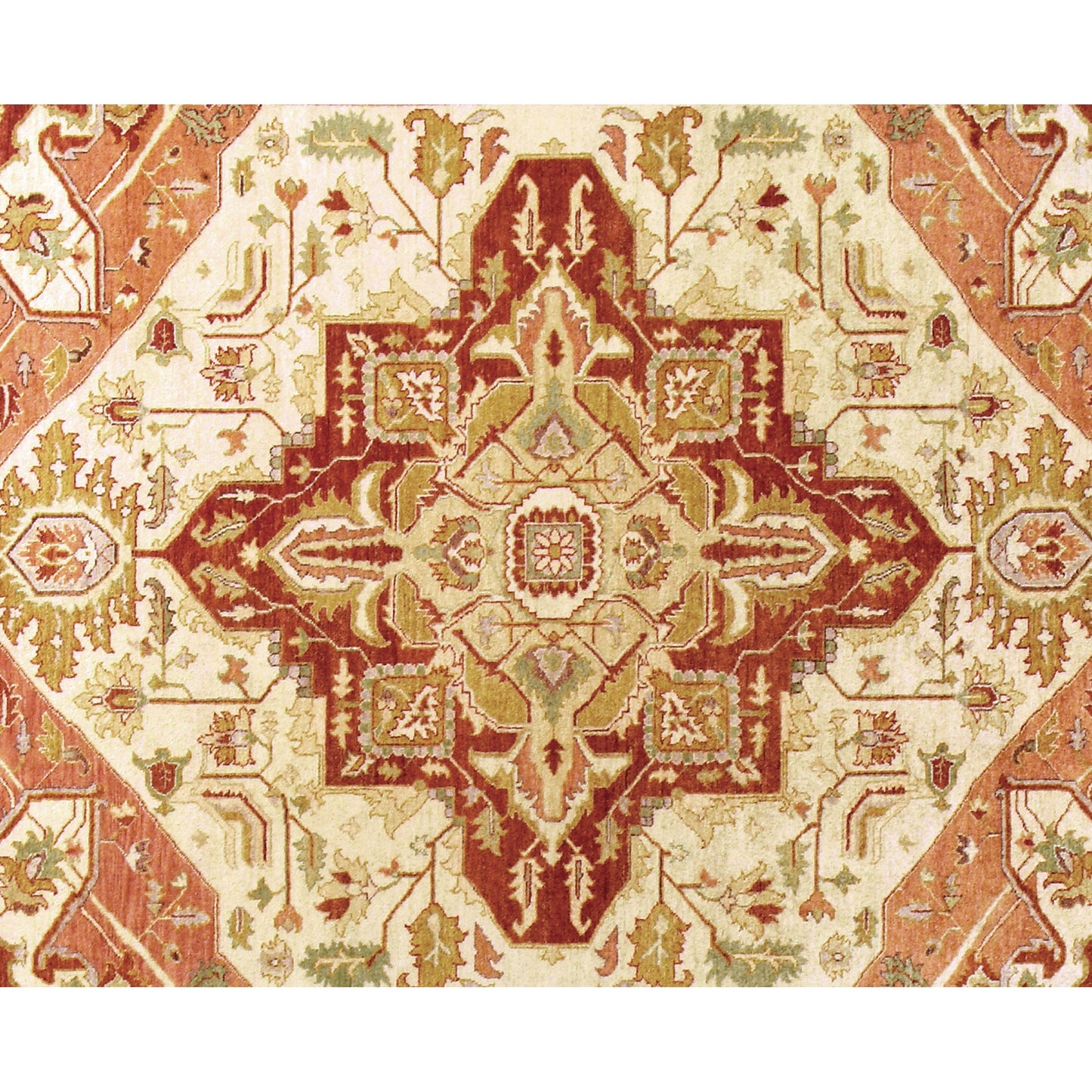 MANCHURIA SERAJ CREAM / LIGHT GOLD 12' X 24'