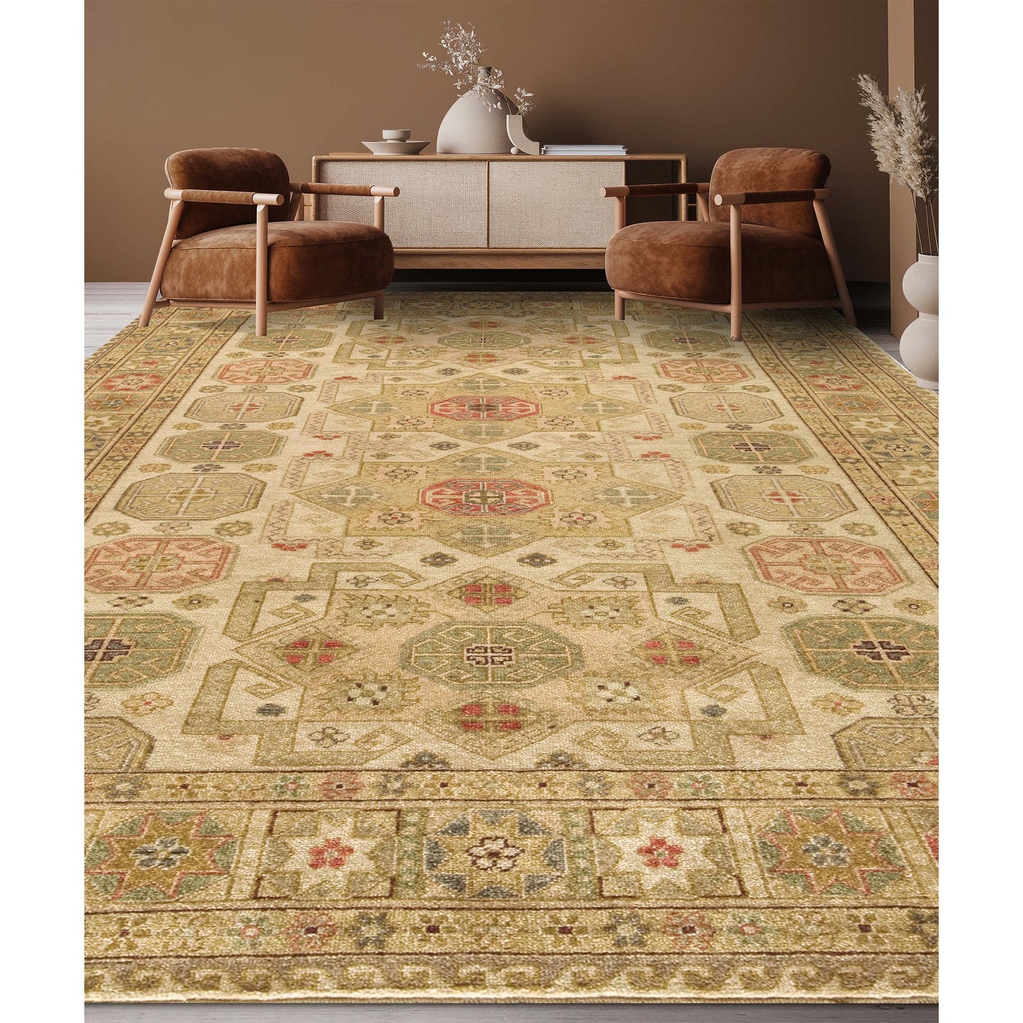 MANCHURIA SHIRJ CREAM / GOLD 12' X 20'2"