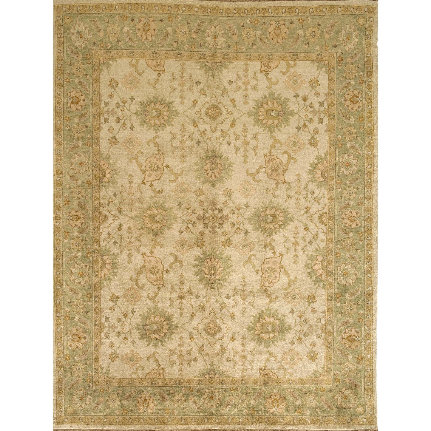 MANCHURIA SULTJ CREAM / LIGHT GREEN 11'9" X 20'5"
