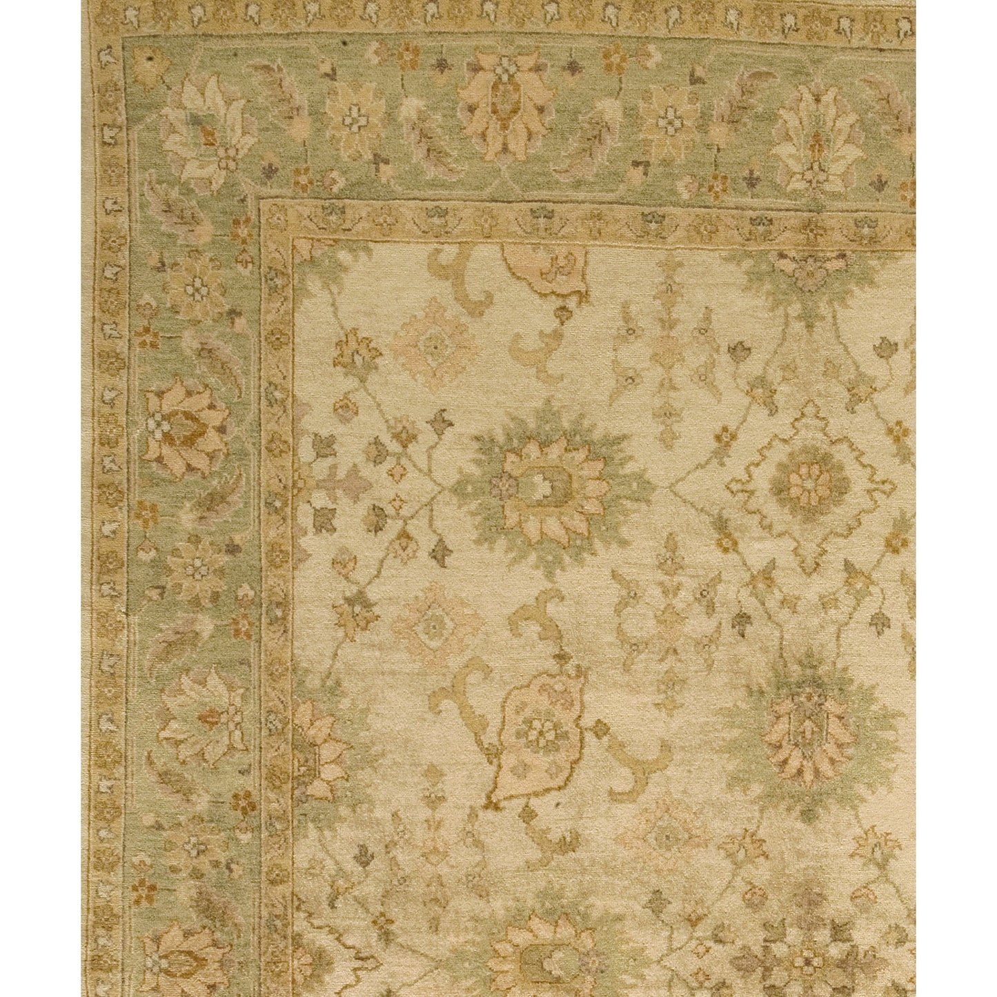 MANCHURIA SULTJ CREAM / LIGHT GREEN 11'9" X 20'5"