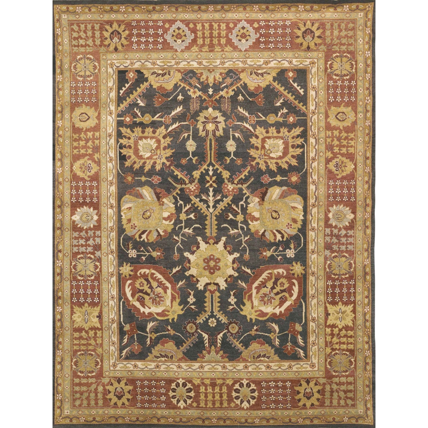MANCHURIA TABRJ BROWN / RUST 16'8" X 28'4"