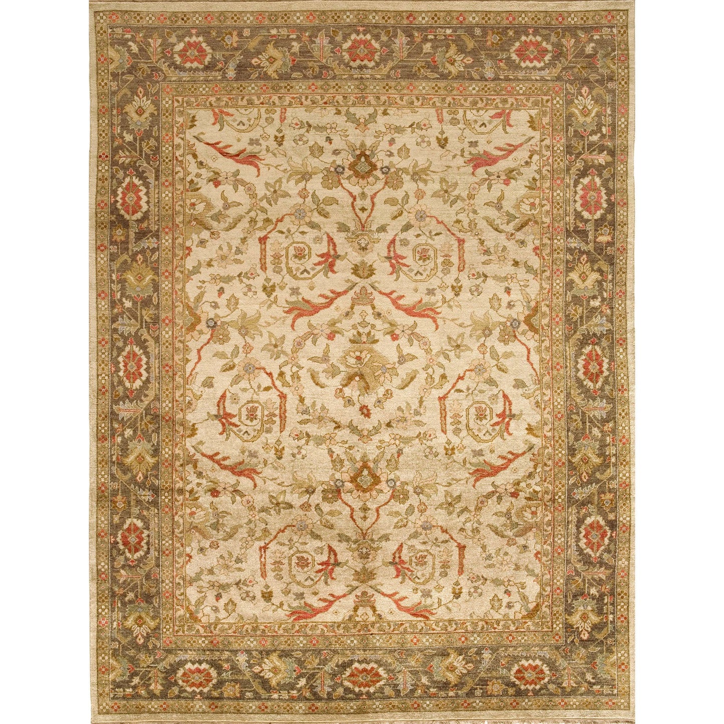 MANCHURIA ZIEGJ CREAM / WALNUT 14'4" X 26'2"