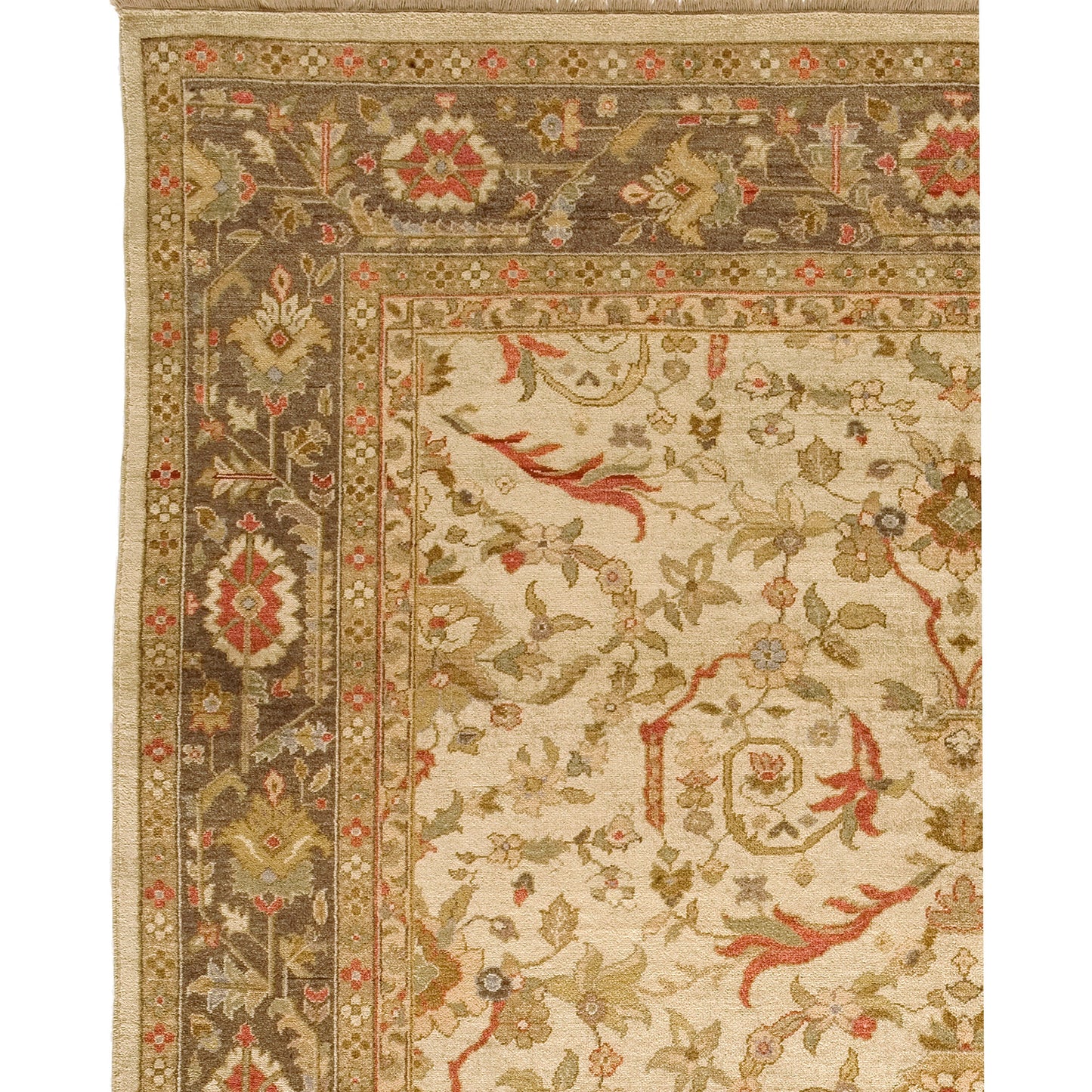 MANCHURIA ZIEGJ CREAM / WALNUT 14'4" X 26'2"
