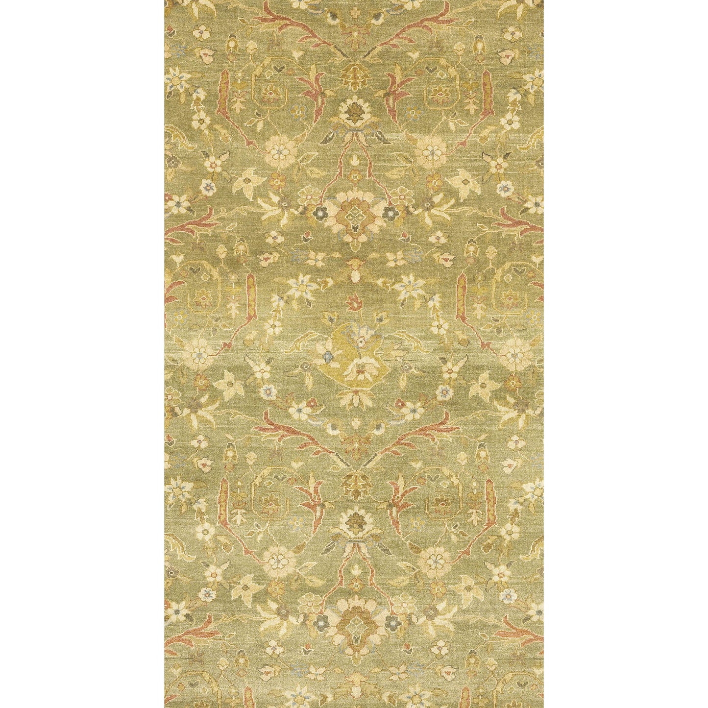 MANCHURIA ZIEGJ LIGHT GREEN / CREAM 14' X 26'
